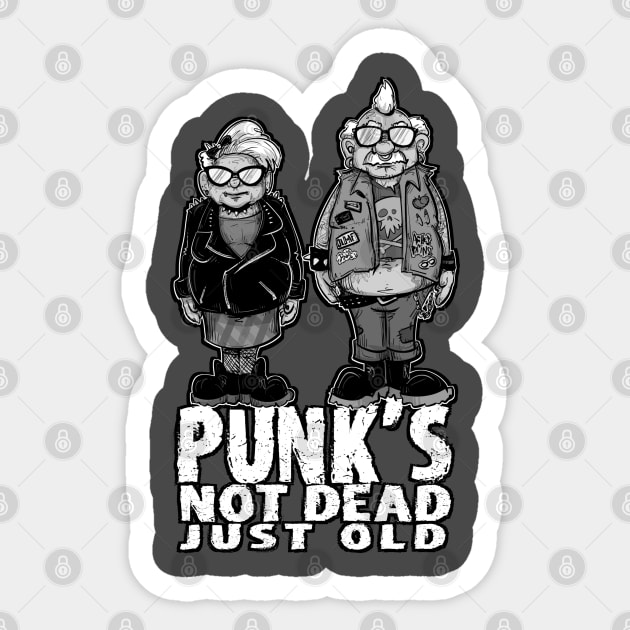 Punk's Not Dead Sticker by LVBart